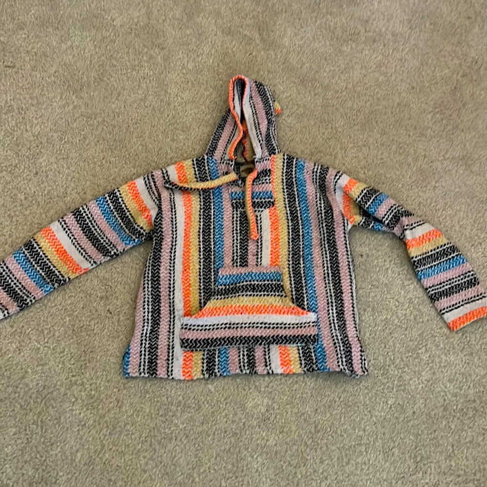 multicolored sweater